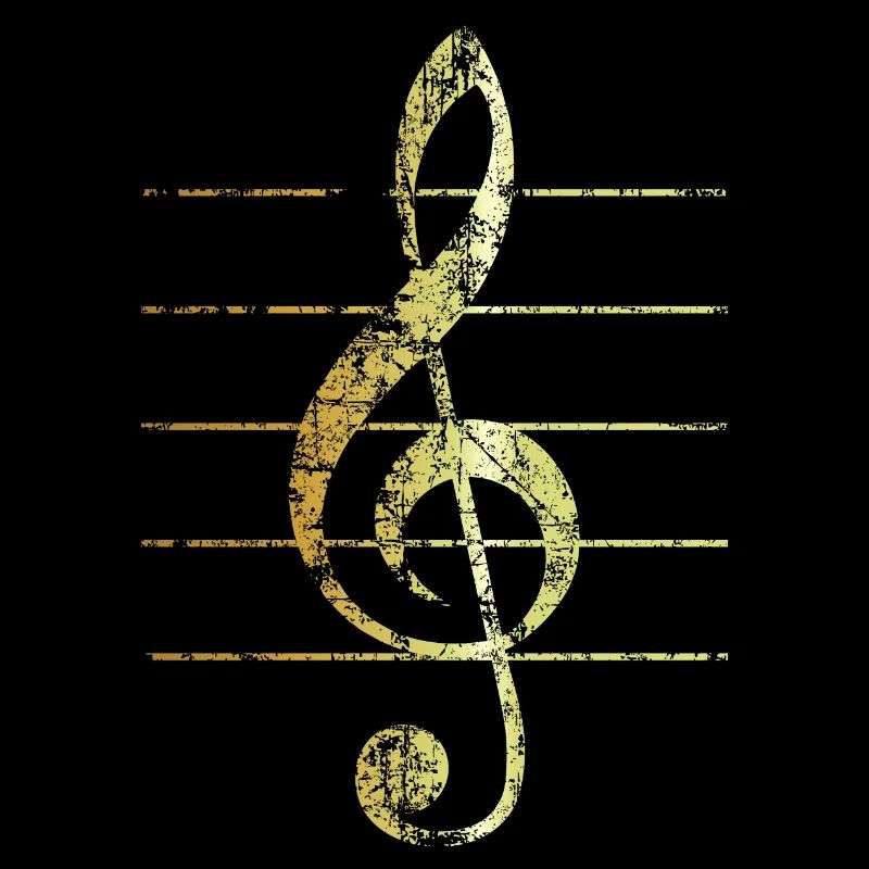 G-Clef - Treble Clef (Ancient Gold)