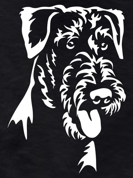 Airedale Terrier Head "Black Edition"