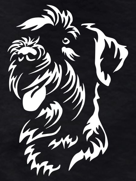 Schnauzer head "Black Edition"
