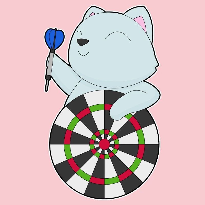 Cible de fléchettes pour chat