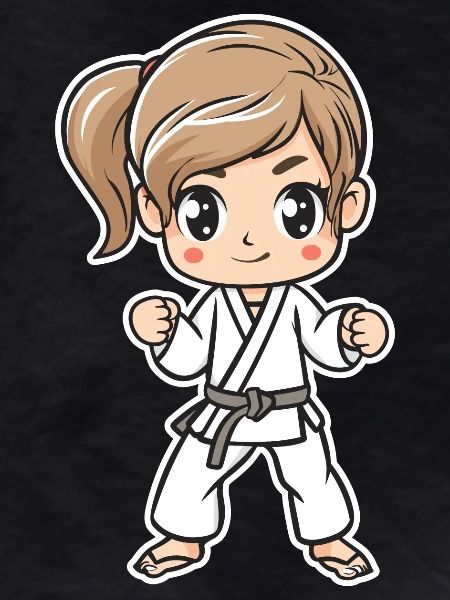 Karate Mädchen Comic