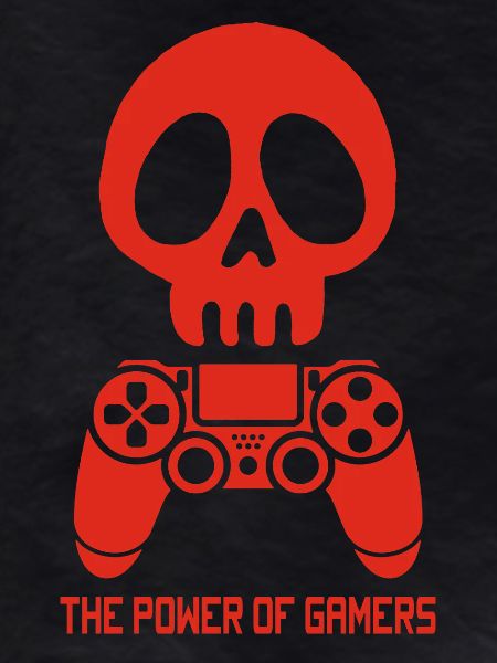 Red Gamer Skull