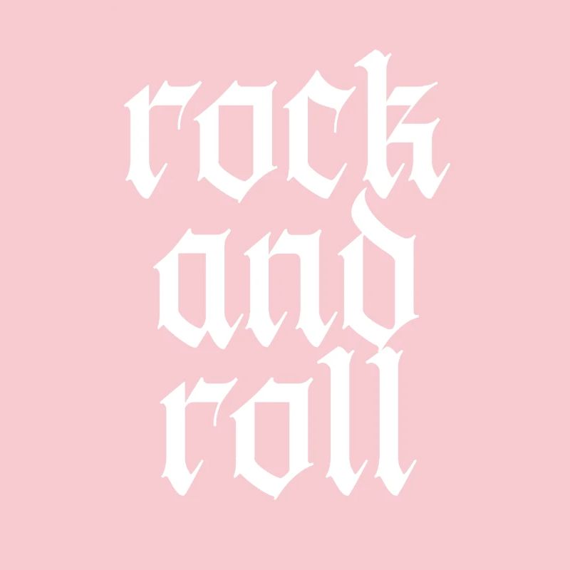 Conception typographique vintage gothique rock and roll