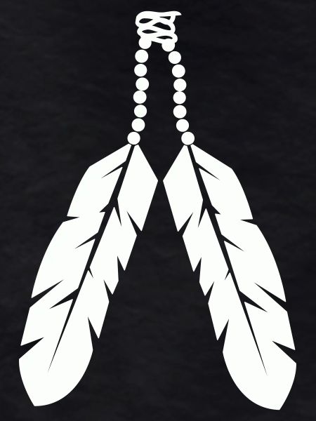 Indigenous feather pendant design