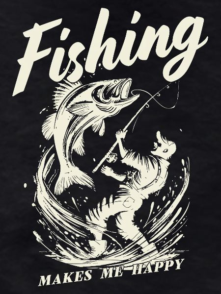 Fishing makes me happy