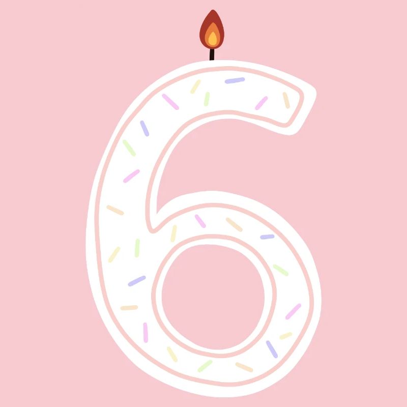 Couleur d’anniversaire numéro bougie design