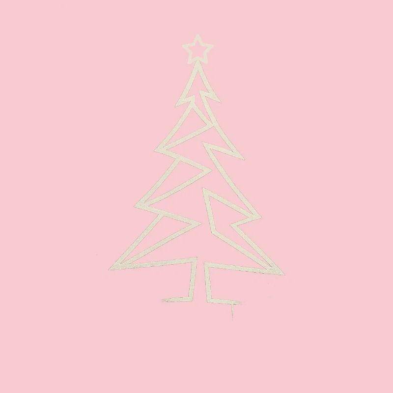 Urban Christmas Tree – Angular One-Line-Art Design