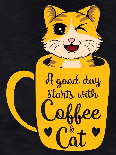 Good day coffee cat