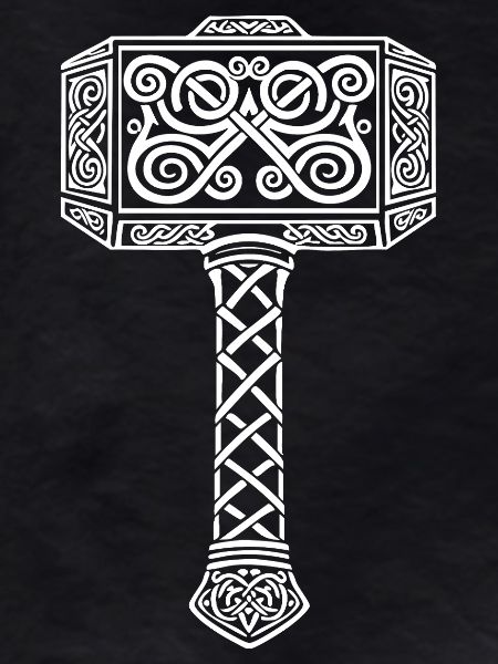 Mjölnir Thors Hammer Wikinger-Maskottchen