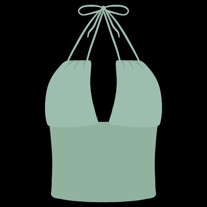 Mint Halter Bikini-Oberteil