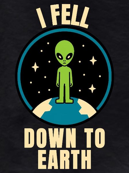 Alien lands on Earth