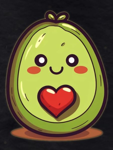 Happy avocado