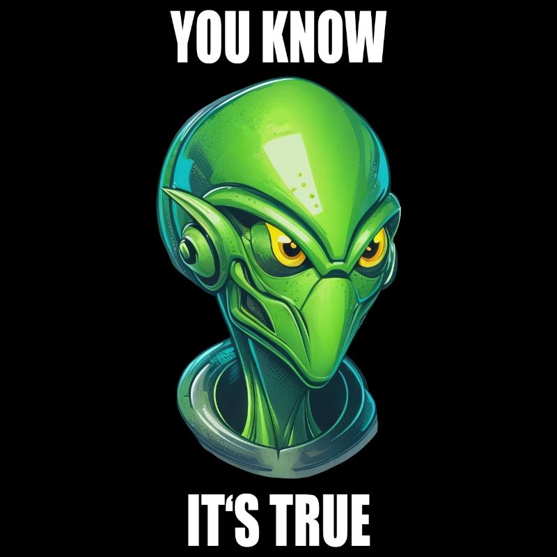 alien cyborg head - "You Know It's True"