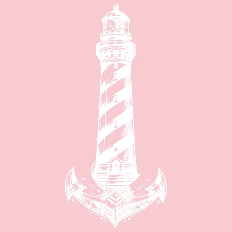 Conception d’ancre de phare côtier à rayures obliques