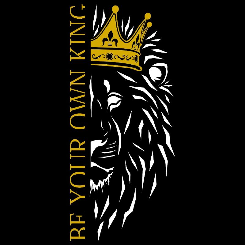 Be Your Own King - White Royal Lion