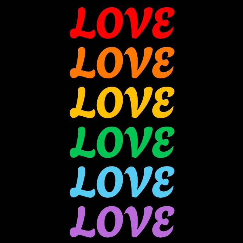 Liebe 6 Regenbogenfarben Gay Pride