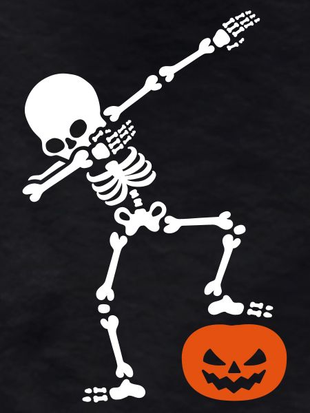 DABBING Skelett DAB Kürbiskopf Halloween