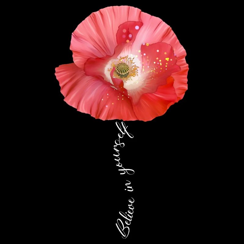 Fleurs de jardin de pavot rouge