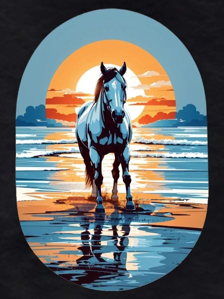 Horse on the beach