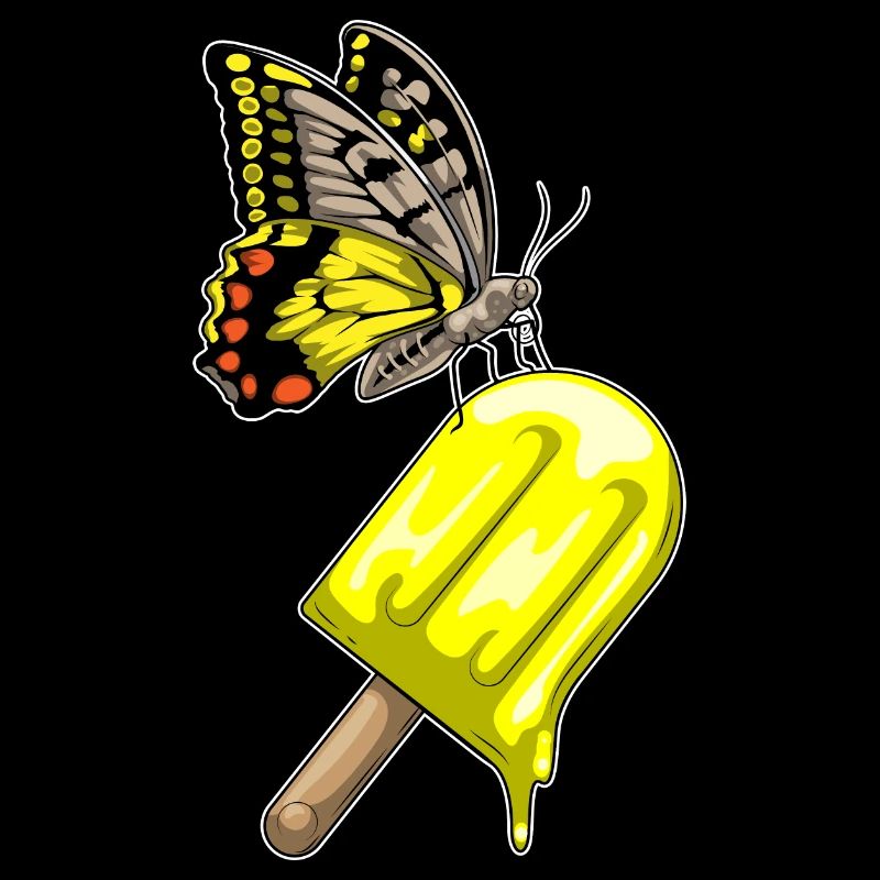 Schmetterling Eis am Stiel