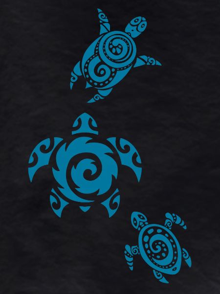 Three Sea Turtles