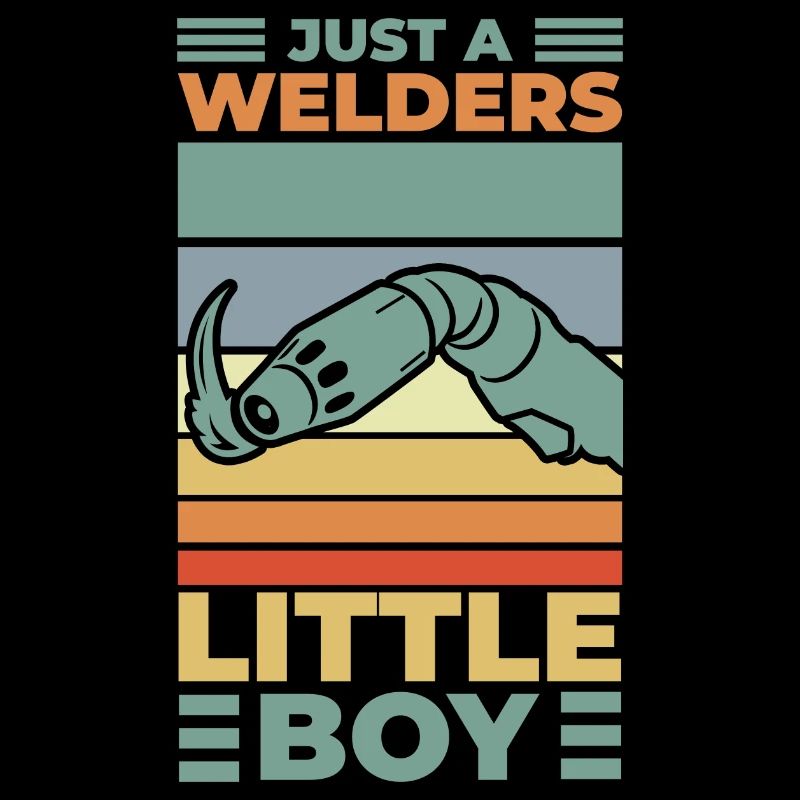 Nur ein kleiner Schweißer Junge