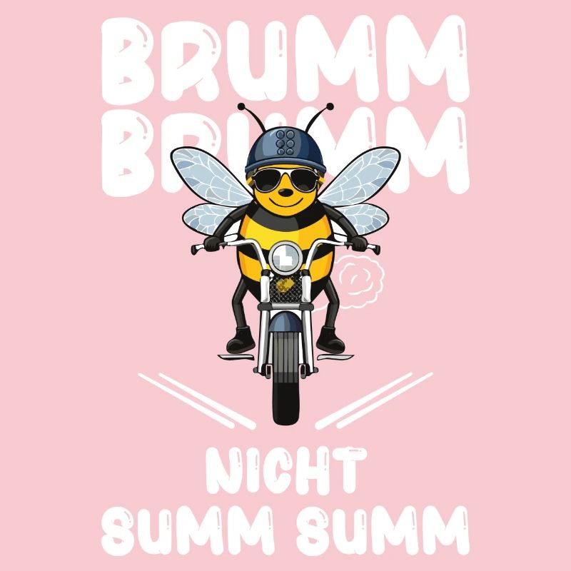 Bee Motorcycle Buzz Buzz Not Buzz Buzz White