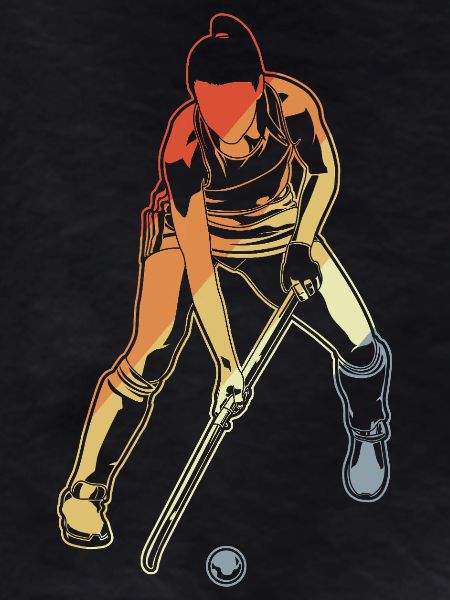 Field hockey player