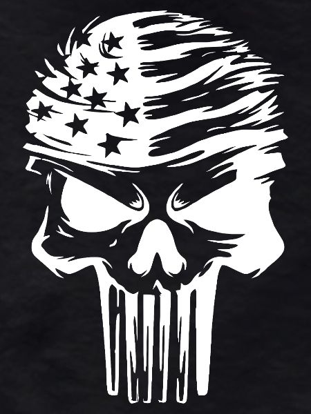 Star-Spangled Skull Graphic Design