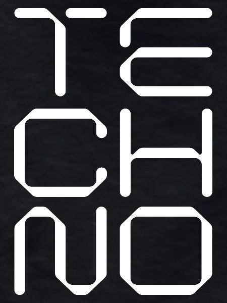 techno music geometric logo