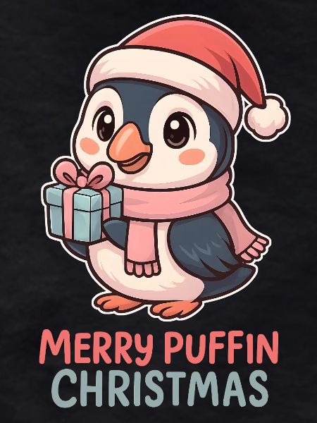 Macareux Noël mignon