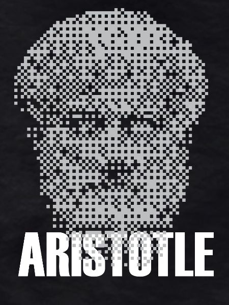 Pixel Aristotle Head Mosaic