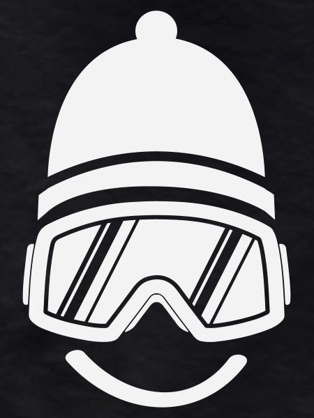 Smileface Ski Goggles Silhouette