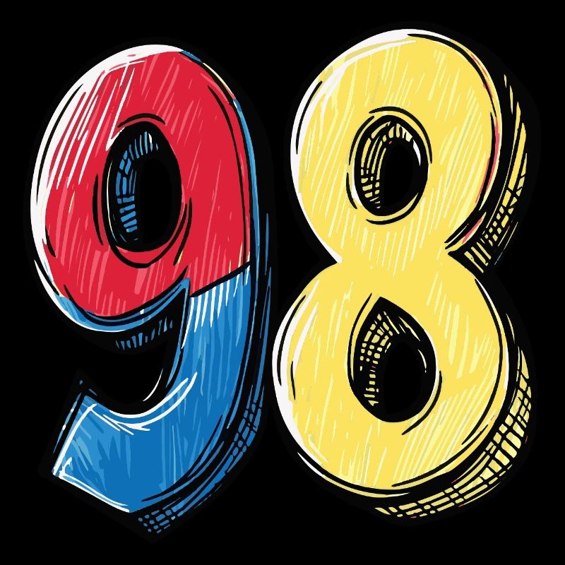98 Zahl Comic
