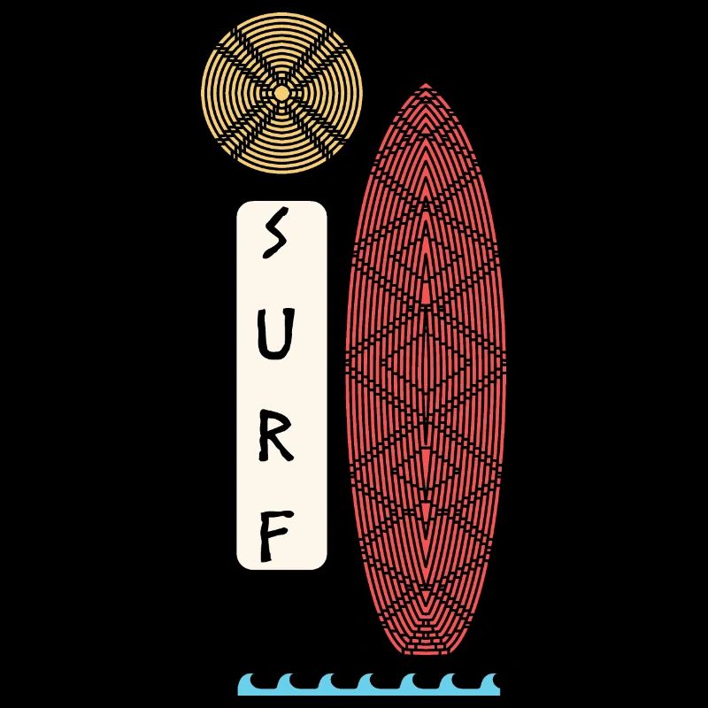 Surfer au soleil