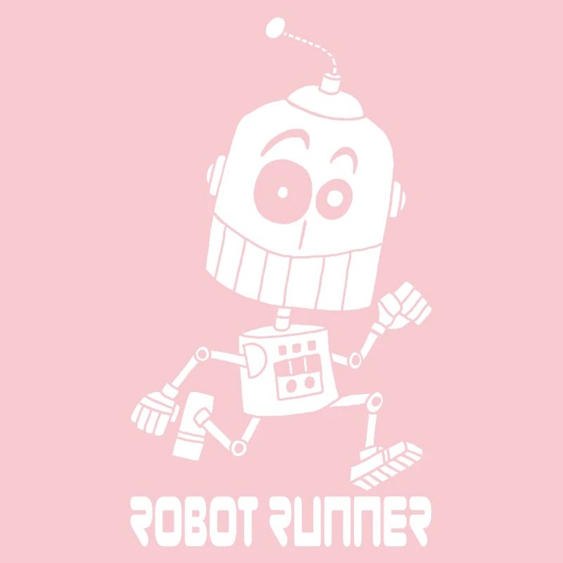 White Robot Runner