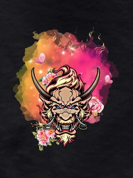 Angry dragon face