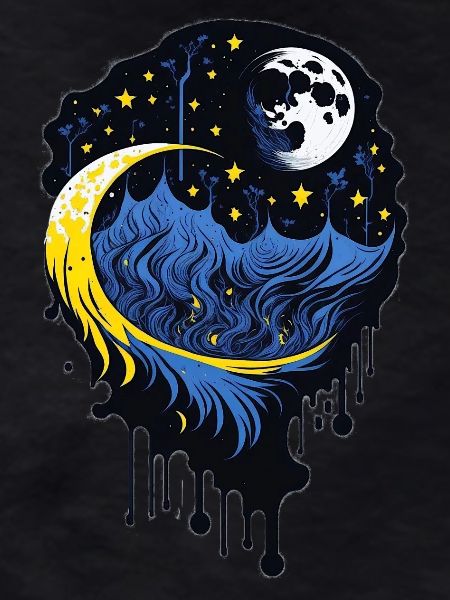 Moon and Stars