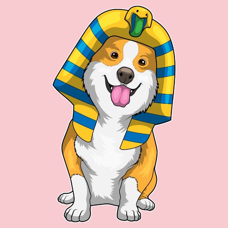 Corgi Halloween Pharaon