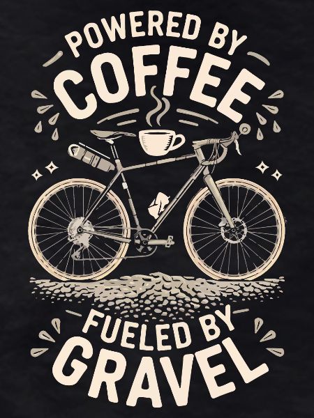 Coffee Powered Bike Graphic