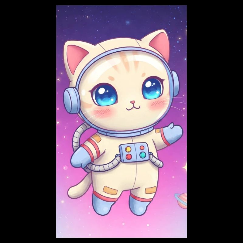 Chaton astronaute