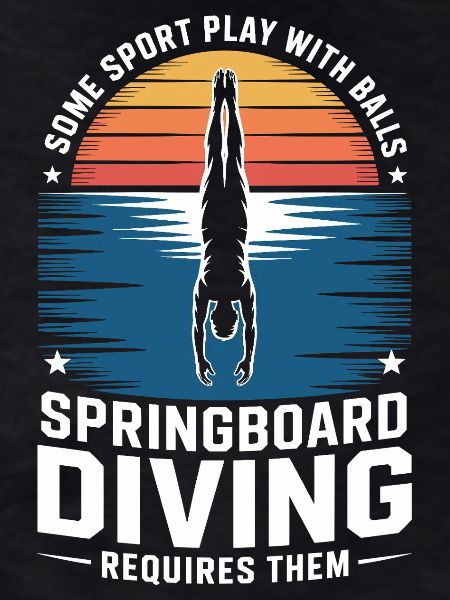 Kunstspringen Turmspringer Sprungbrett