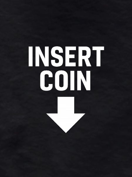 Retro Crypto Coin Illustration