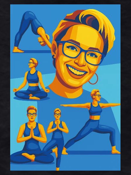 Kaleido Yoga Portraits