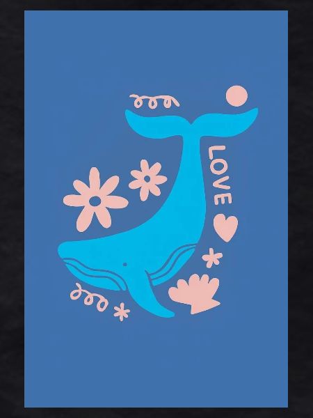 Whale Tail Floral Love