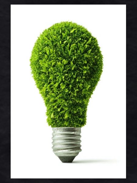 Leafy Glow Light Bulb Design