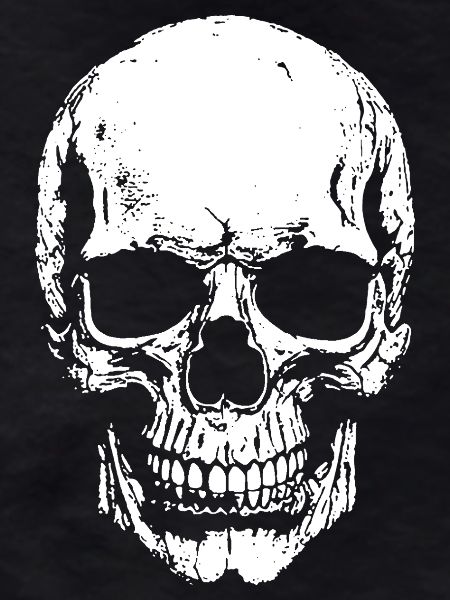 Skull Contrast Print