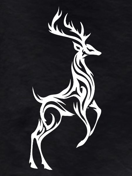 Wild Deer Silhouette
