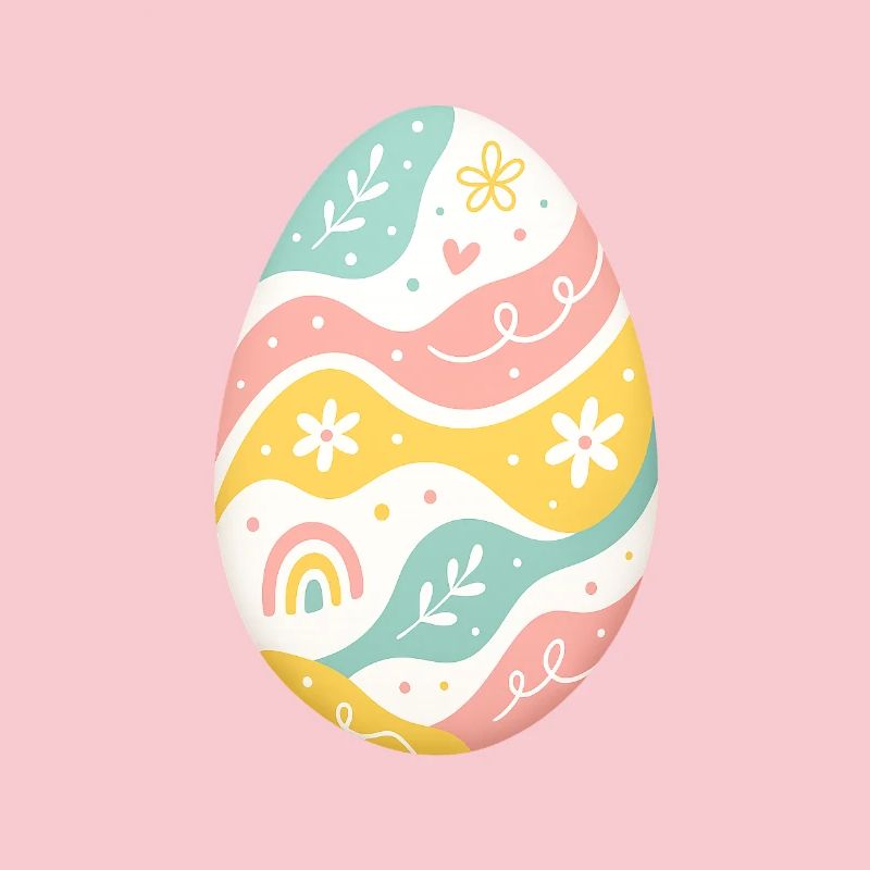 Pastel Easter Egg Pattern