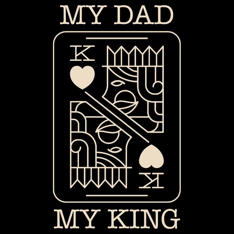 Dad, King, Poker Card